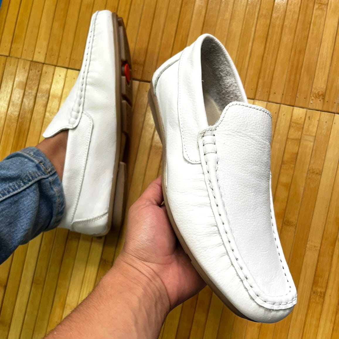 Mocasines para caballero en CUERO