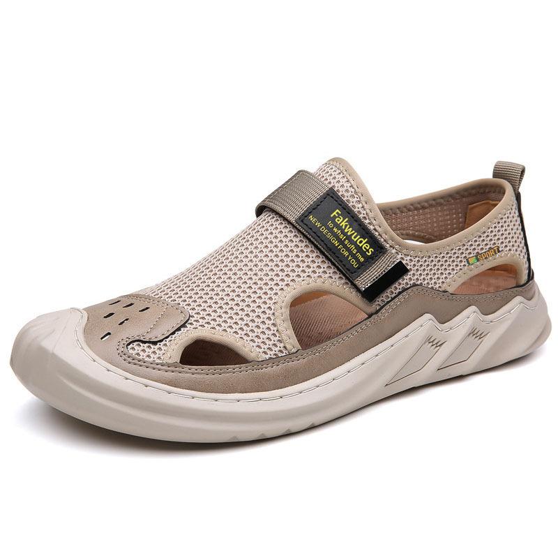 Sandalias ortopédicas tejidas de malla