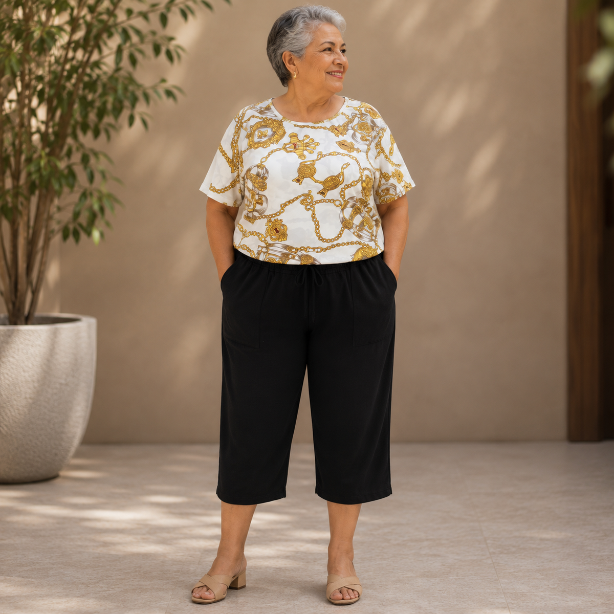 PACK POR 3 CAPRI FRANELA MAS BLUSA