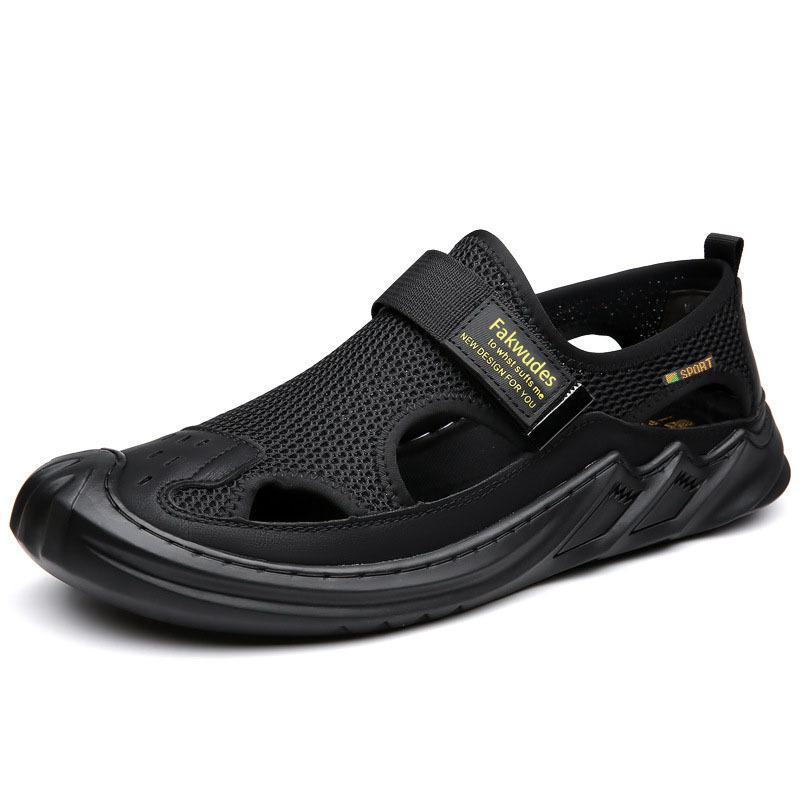 Sandalias ortopédicas tejidas de malla