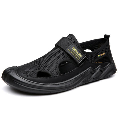 Sandalias ortopédicas tejidas de malla
