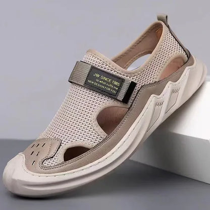 Sandalias ortopédicas tejidas de malla