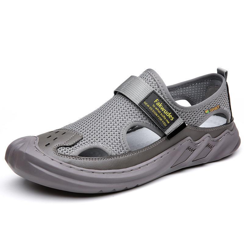 Sandalias ortopédicas tejidas de malla