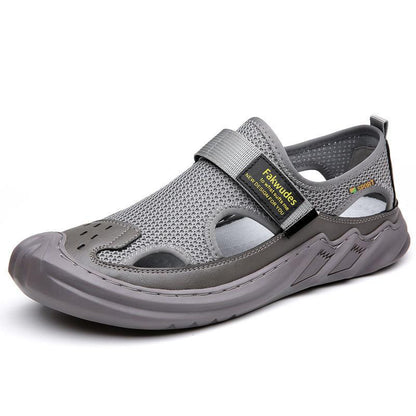 Sandalias ortopédicas tejidas de malla