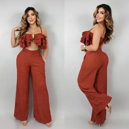 Conjunto blusa y pantalón MARIA