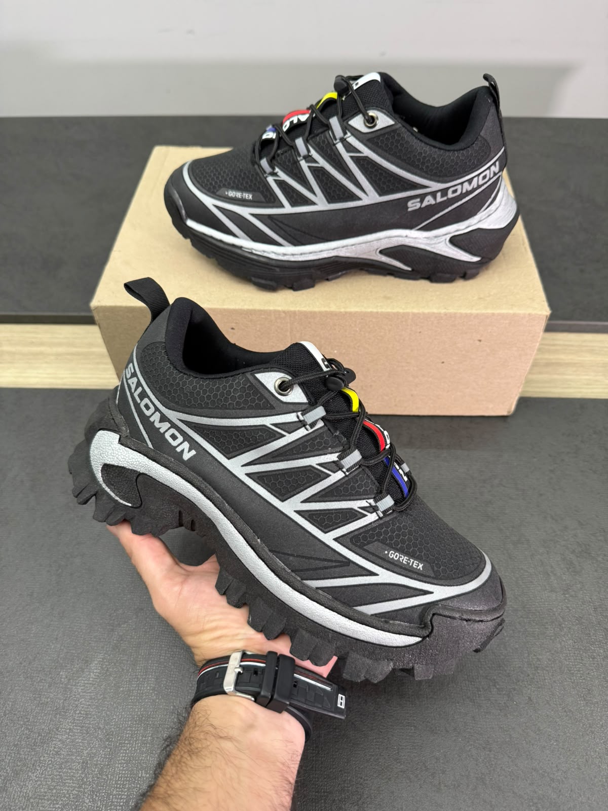 ⛰️TENIS SALOMON X TRAIL 👟 + CAJA 📦