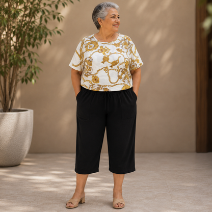 PACK POR 3 CAPRI FRANELA MAS BLUSA
